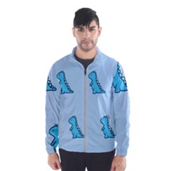 Dinosaur , Cute, Pastel, Men s Windbreaker