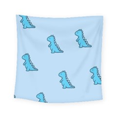 Dinosaur , Cute, Pastel, Square Tapestry (small)