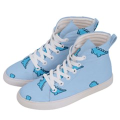 Dinosaur , Cute, Pastel, Women s Hi-top Skate Sneakers by kyorashop23