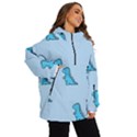 Dinosaur , Cute, Pastel, Women s Ski and Snowboard Waterproof Breathable Jacket View2