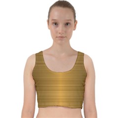 Gold, Desenho, Golden, Metal, Shiny, Velvet Racer Back Crop Top by kyorashop23