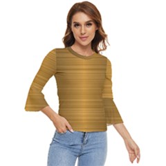 Gold, Desenho, Golden, Metal, Shiny, Bell Sleeve Top