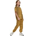 Gold, Desenho, Golden, Metal, Shiny, Kids  T-Shirt and Pants Sports Set View3