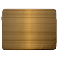 Gold, Desenho, Golden, Metal, Shiny, 17  Vertical Laptop Sleeve Case With Pocket by kyorashop23