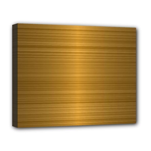 Gold, Desenho, Golden, Metal, Shiny, Deluxe Canvas 20  X 16  (stretched) by kyorashop23