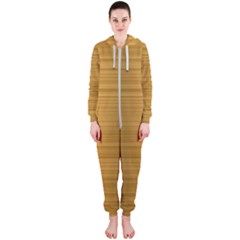 Gold, Desenho, Golden, Metal, Shiny, Hooded Jumpsuit (ladies)