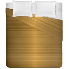 Gold, Desenho, Golden, Metal, Shiny, Duvet Cover Double Side (california King Size) by kyorashop23