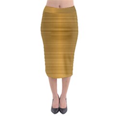 Gold, Desenho, Golden, Metal, Shiny, Midi Pencil Skirt by kyorashop23