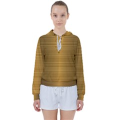 Gold, Desenho, Golden, Metal, Shiny, Women s Tie Up Sweat