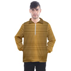 Gold, Desenho, Golden, Metal, Shiny, Men s Half Zip Pullover