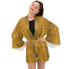 Gold, Desenho, Golden, Metal, Shiny, Long Sleeve Kimono by kyorashop23