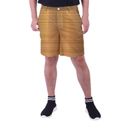 Gold, Desenho, Golden, Metal, Shiny, Men s Pocket Shorts by kyorashop23