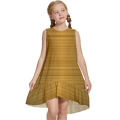 Gold, Desenho, Golden, Metal, Shiny, Kids  Frill Swing Dress by kyorashop23