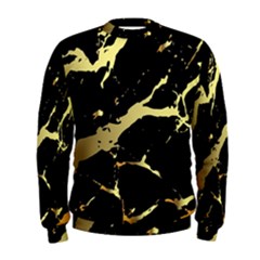 Marble Black, Kiss, Gold, Pretty Men s Sweatshirt