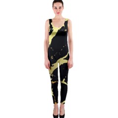 Marble Black, Kiss, Gold, Pretty One Piece Catsuit by kyorashop23