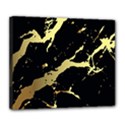 Marble Black, Kiss, Gold, Pretty Deluxe Canvas 24  x 20  (Stretched) View1