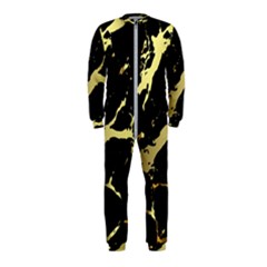 Marble Black, Kiss, Gold, Pretty Onepiece Jumpsuit (kids) by kyorashop23