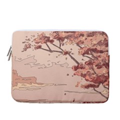 Pastel Nature , Art, Blue, Cute, Nature, Pink 13  Vertical Laptop Sleeve Case With Pocket by kyorashop23