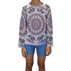 Pattern Nature Kids  Long Sleeve Swimwear