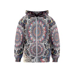 Pattern Nature Kids  Zipper Hoodie