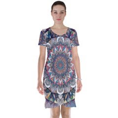 Pattern Nature Short Sleeve Nightdress