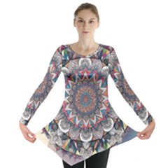 Pattern Nature Long Sleeve Tunic 