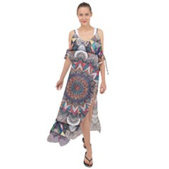 Pattern Nature Maxi Chiffon Cover Up Dress