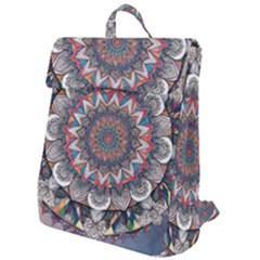 Pattern Nature Flap Top Backpack