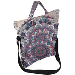 Pattern Nature Fold Over Handle Tote Bag