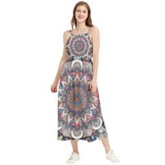 Pattern Nature Boho Sleeveless Summer Dress