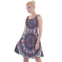 Pattern Nature Knee Length Skater Dress