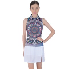 Pattern Nature Women s Sleeveless Polo T-shirt