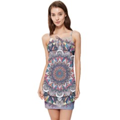 Pattern Nature Summer Tie Front Dress