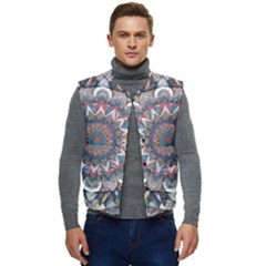 Pattern Nature Men s Button Up Puffer Vest	