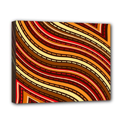 Waves Pattern Abstract Neutrals Canvas 10  X 8  (stretched)