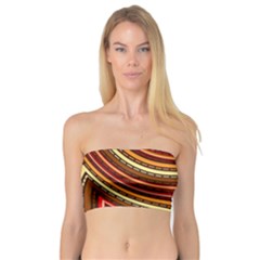 Waves Pattern Abstract Neutrals Bandeau Top