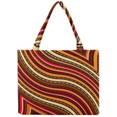 Waves Pattern Abstract Neutrals Mini Tote Bag