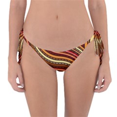 Waves Pattern Abstract Neutrals Reversible Bikini Bottoms