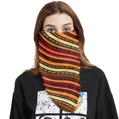 Waves Pattern Abstract Neutrals Face Covering Bandana (triangle)