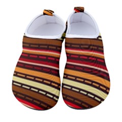 Waves Pattern Abstract Neutrals Men s Sock-style Water Shoes