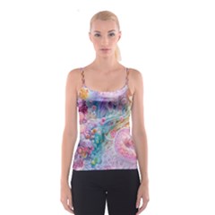 Cells Fluid Bubbles Spaghetti Strap Top