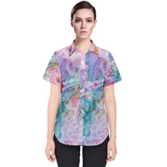 Cells Fluid Bubbles Women s Short Sleeve Shirt