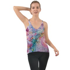 Cells Fluid Bubbles Chiffon Cami by Maspions