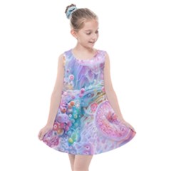 Cells Fluid Bubbles Kids  Summer Dress by Maspions