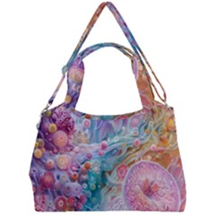 Cells Fluid Bubbles Double Compartment Shoulder Bag by Maspions