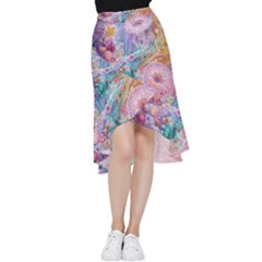 Cells Fluid Bubbles Frill Hi Low Chiffon Skirt