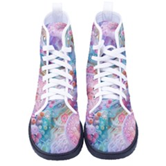 Cells Fluid Bubbles Men s High-top Canvas Sneakers