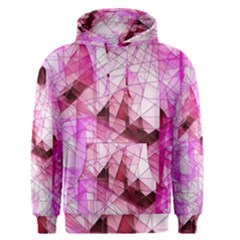 Pink Abstract Lineart Men s Core Hoodie