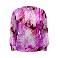 Pink Abstract Lineart Women s Sweatshirt