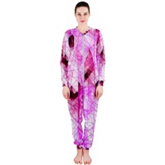 Pink Abstract Lineart Onepiece Jumpsuit (ladies)